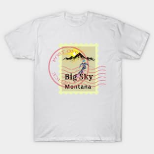 Big Sky Montana USA. Gift Ideas For The Ski Enthusiast. T-Shirt